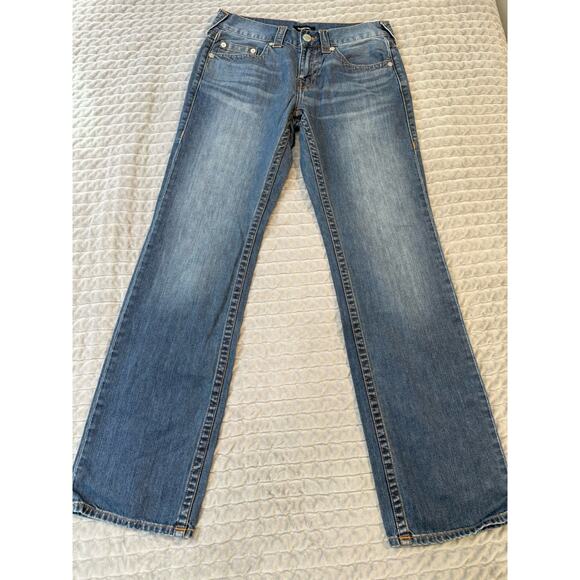 True Religion Jeans 31x 32 Blue Denim Cotton - Picture 1 of 5